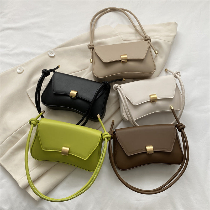 Solid Color PU Leather Women’s Small Square Crossbody Shoulder Bag