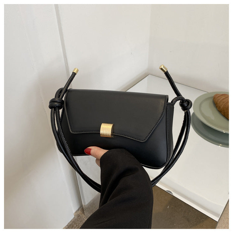 Solid Color PU Leather Women’s Small Square Crossbody Shoulder Bag