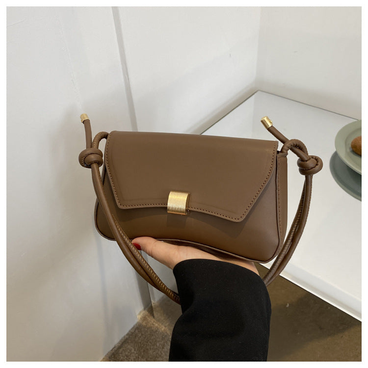 Solid Color PU Leather Women’s Small Square Crossbody Shoulder Bag