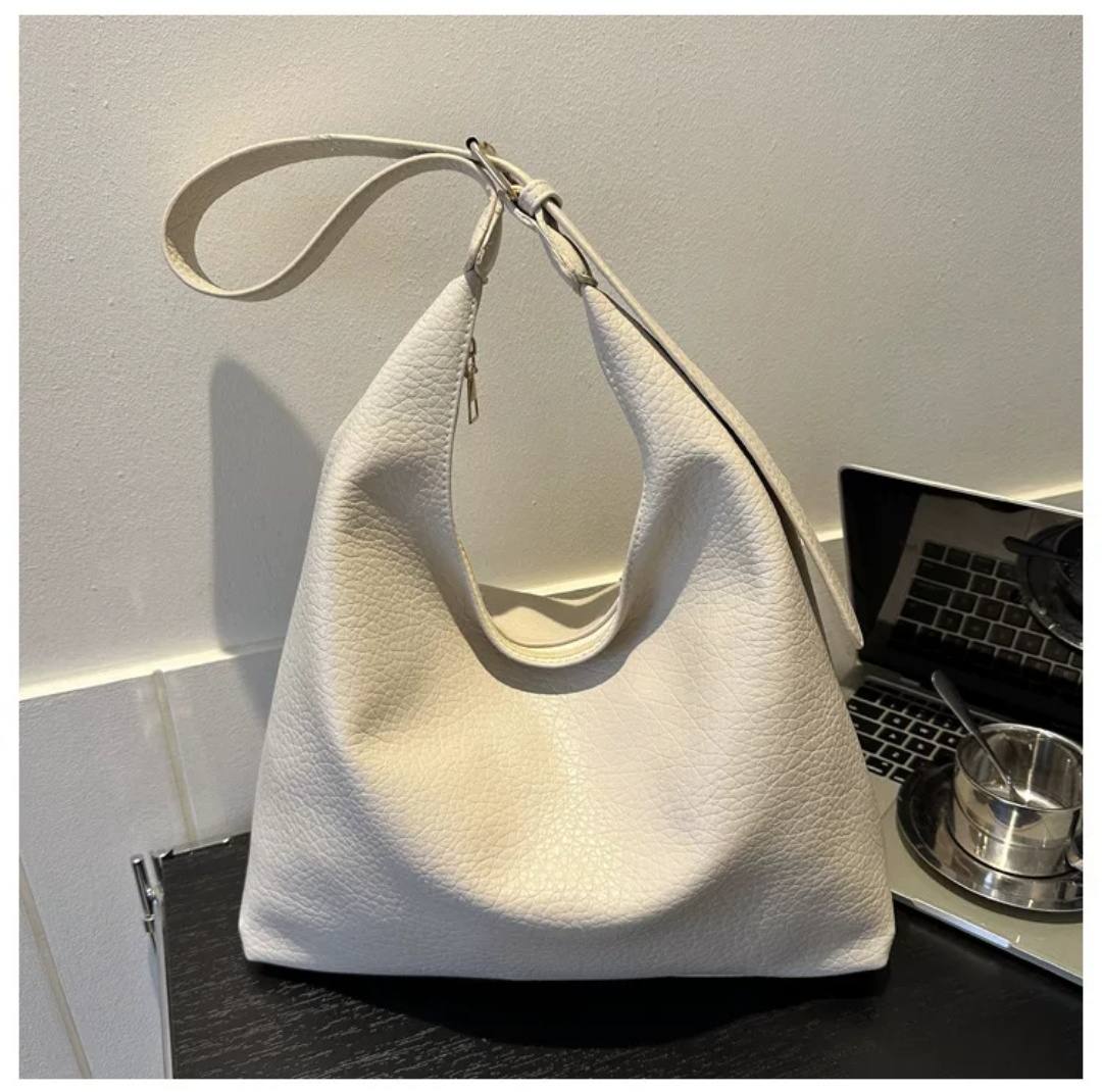 Retro Style Textured Tote Bag