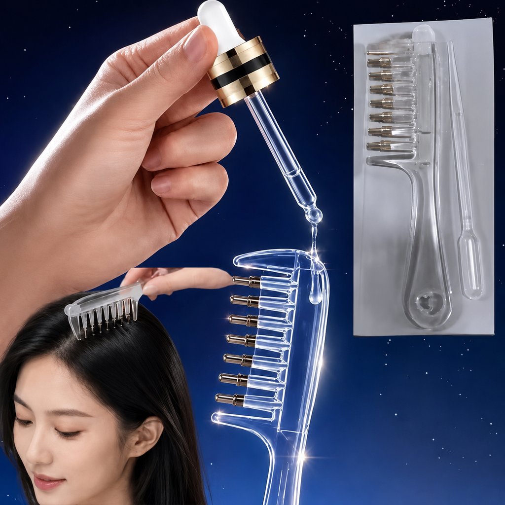 Multi-Function Anti-Frizz Hair Comb Mini Portable Head Applicator for Daily Scalp Massage Hair Care Use