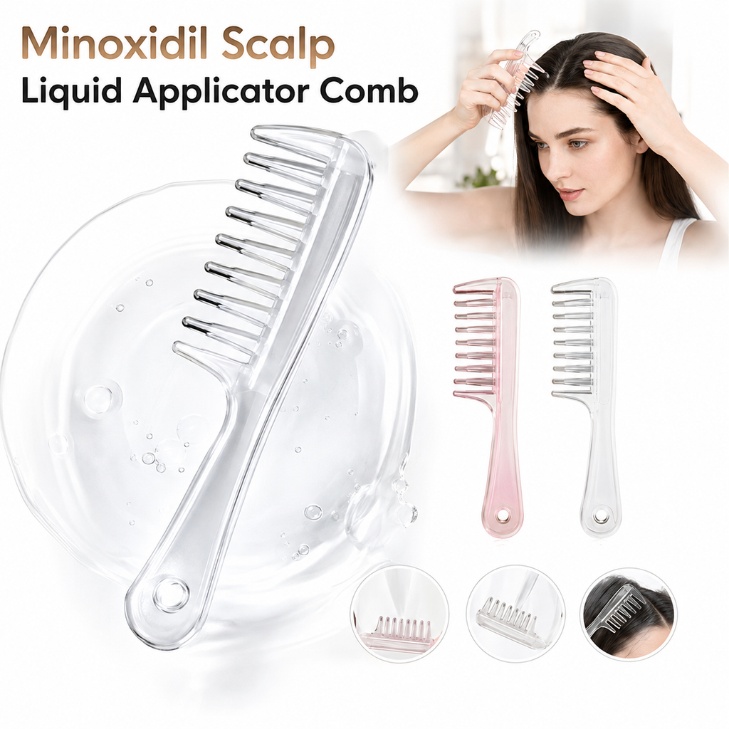 Multi-Function Anti-Frizz Hair Comb Mini Portable Head Applicator for Daily Scalp Massage Hair Care Use