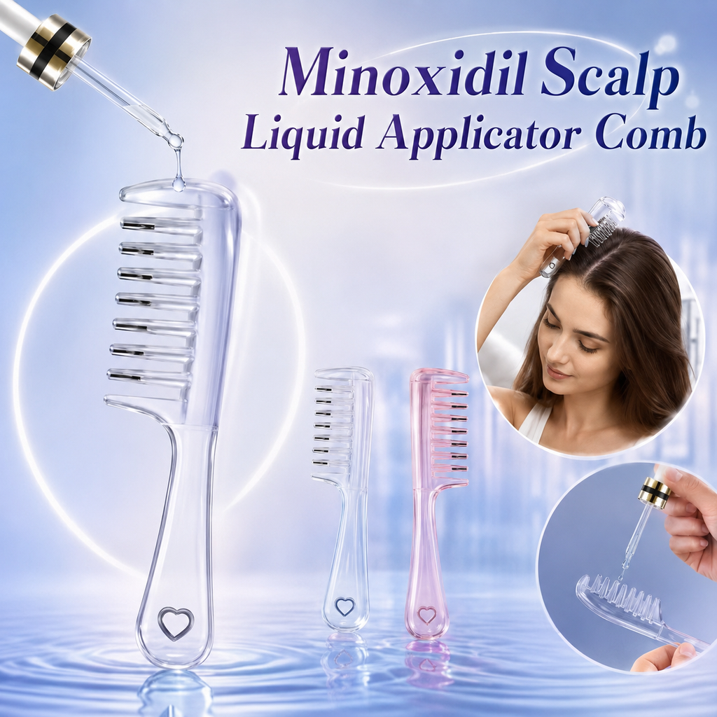 Multi-Function Anti-Frizz Hair Comb Mini Portable Head Applicator for Daily Scalp Massage Hair Care Use