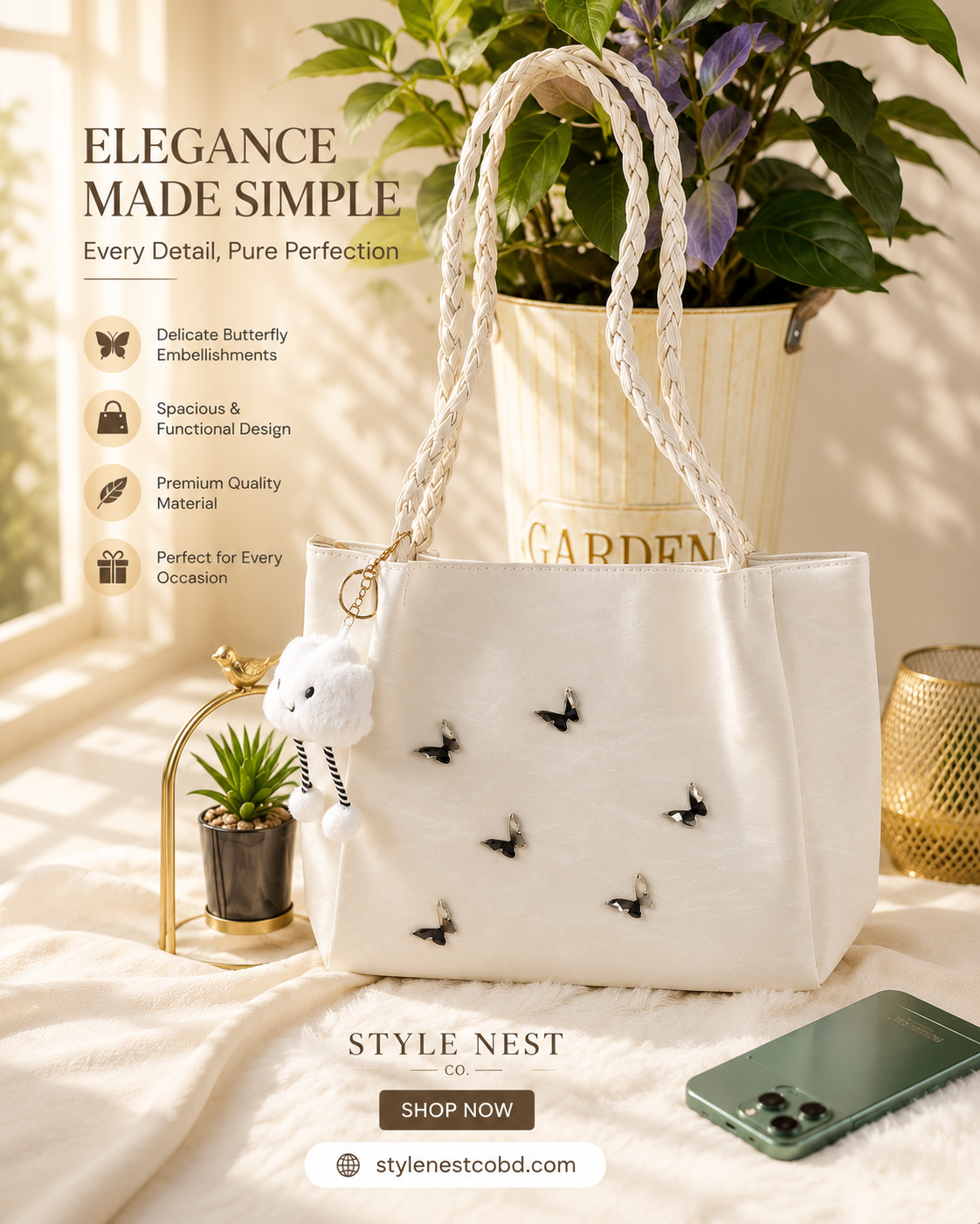 Retro Crossbody Tote Bag