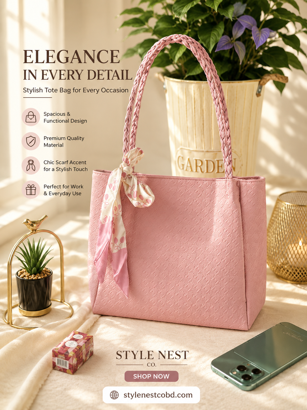 Summer Fashion Silk Scarf Handbag Shoulder Bag&nbsp;