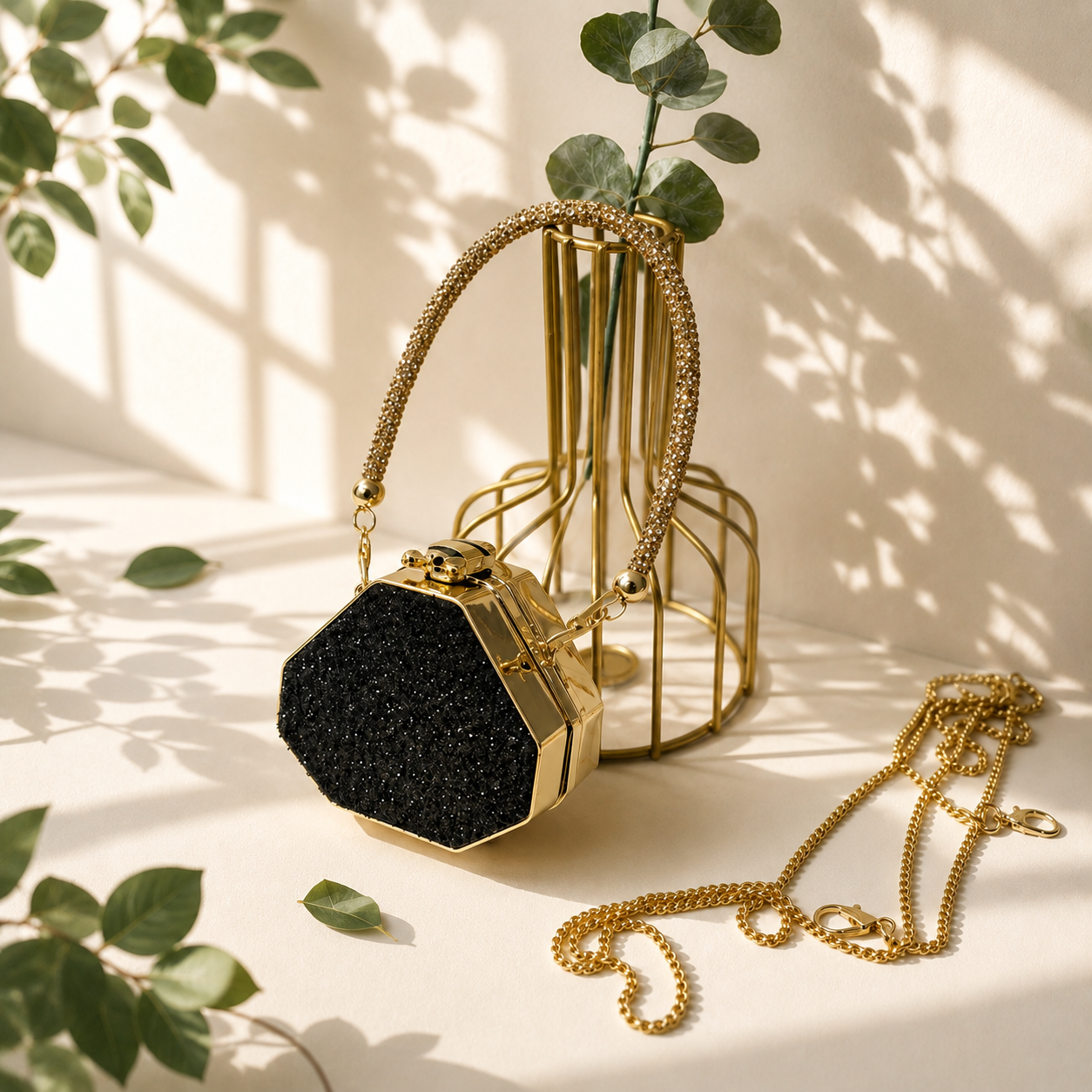 Acrylic Diamond Trendy Box Bag