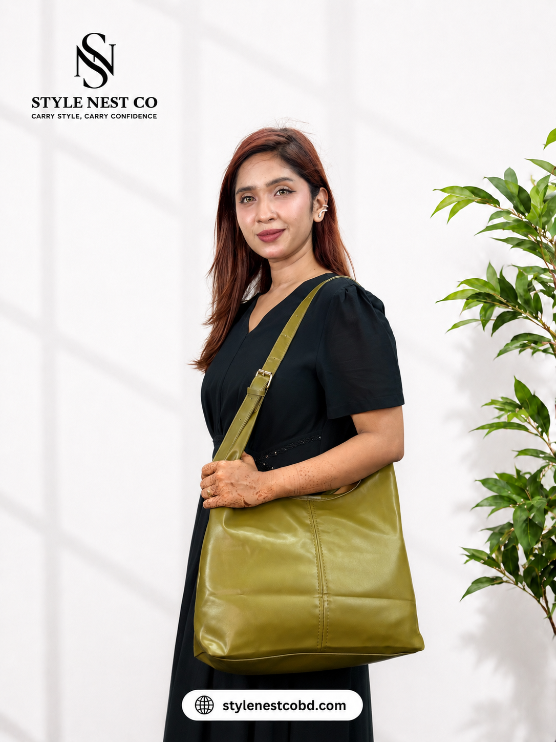 Vintage Textured Button Bag