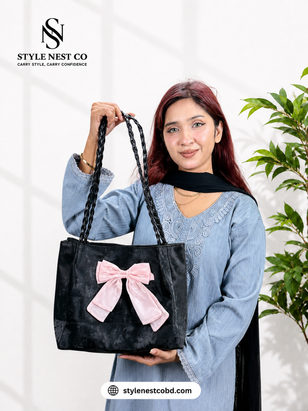 Elegant Bow Design Casual Bag