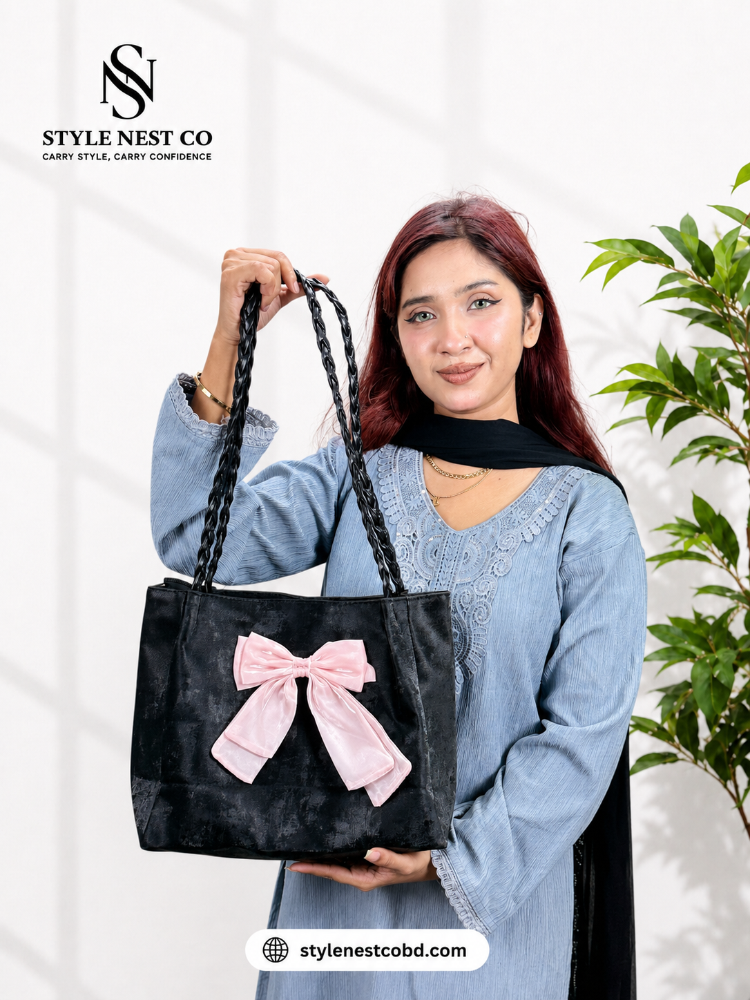 Elegant Bow Design Casual Bag