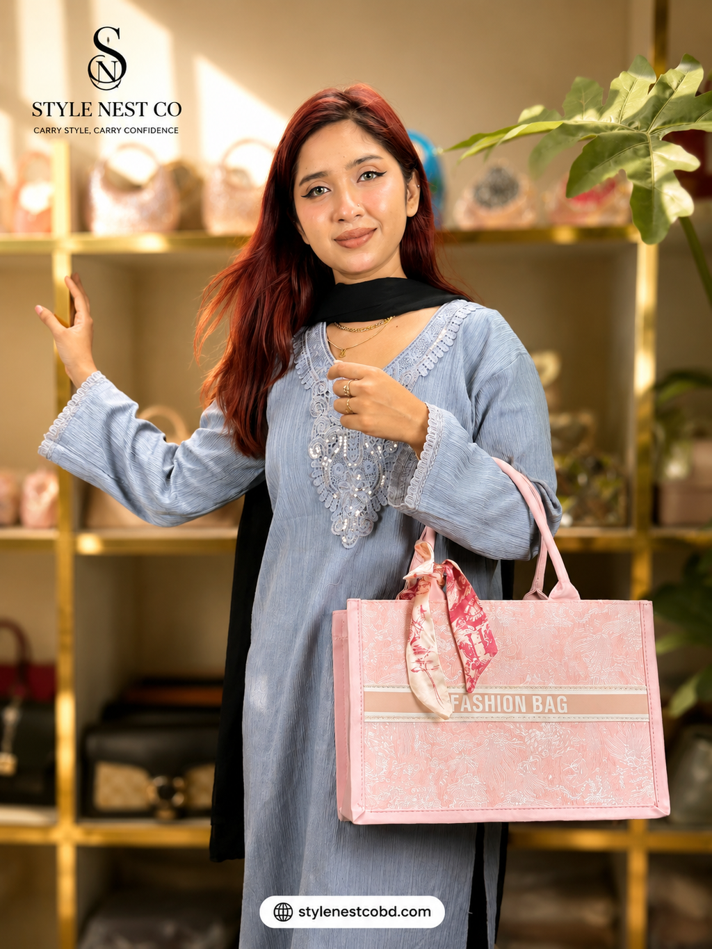 Large Capacity Embroidered Tote Bag Women's