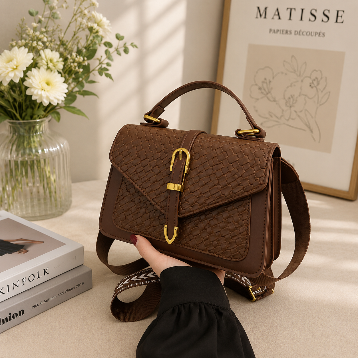 Trendy Color-Blocking Women's Bag&nbsp;