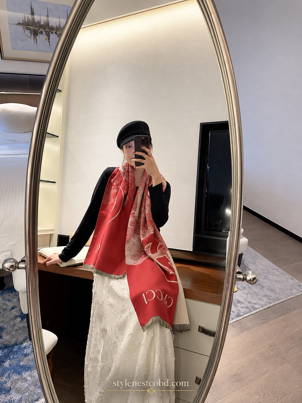 Élan branded  Signature Premium Cotton Shawl