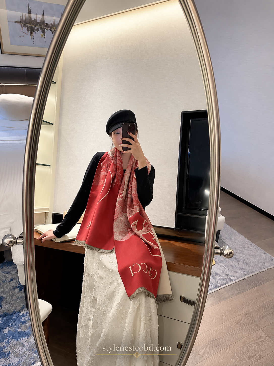 Élan branded  Signature Premium Cotton Shawl