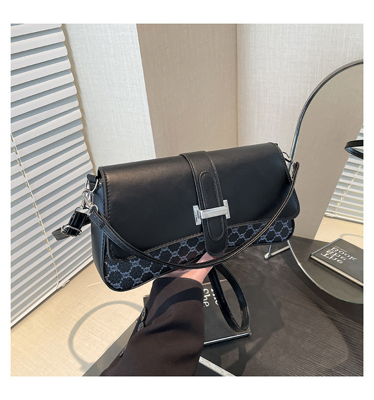 Vintage Luxury Women’s PU Leather Flap Crossbody Shoulder Bag
