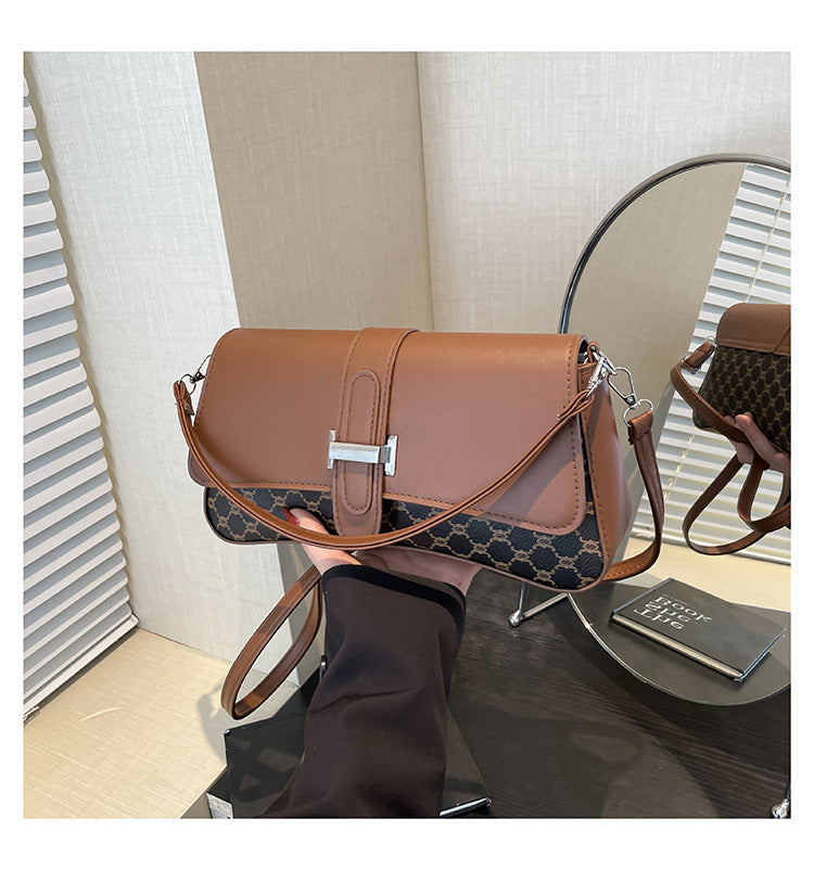 Vintage Luxury Women’s PU Leather Flap Crossbody Shoulder Bag