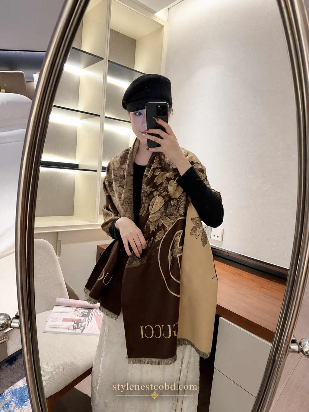 Élan branded  Signature Premium Cotton Shawl