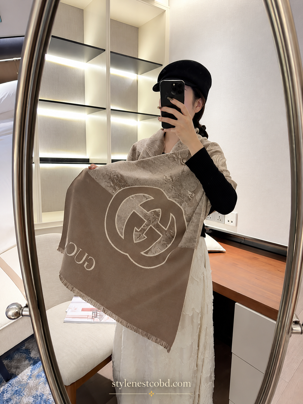 Élan branded  Signature Premium Cotton Shawl
