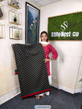 Royal Monogram Stripe Cotton Shawl ( N-GI)