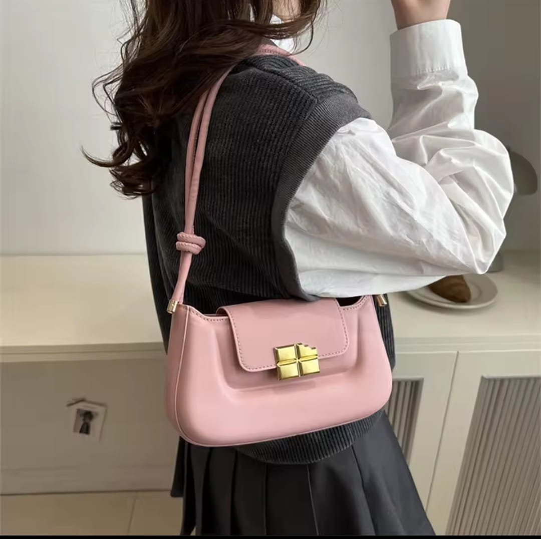 Women’s PU Leather Flap Crossbody Bag Elegant Shoulder Satchel