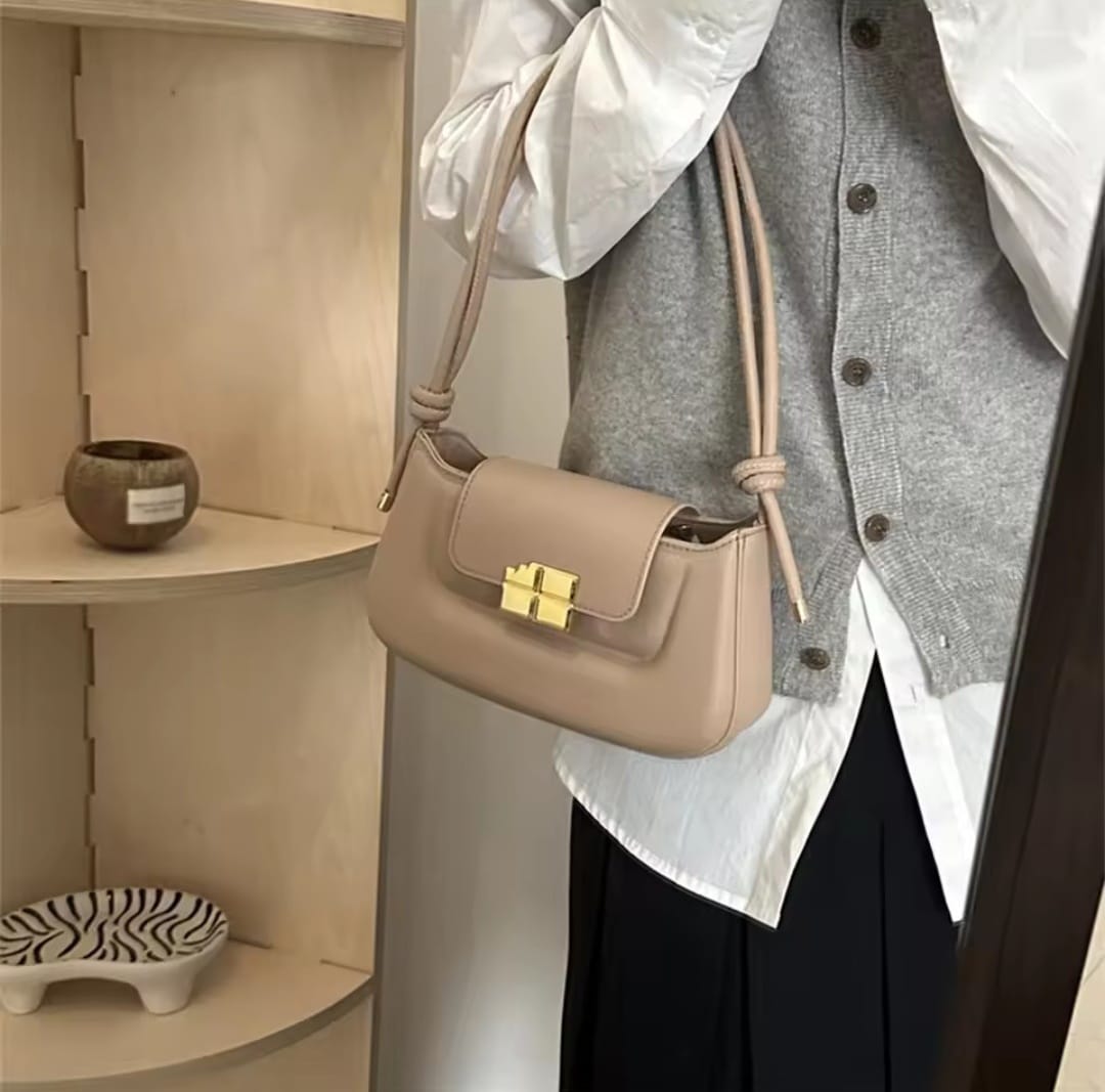 Women’s PU Leather Flap Crossbody Bag Elegant Shoulder Satchel