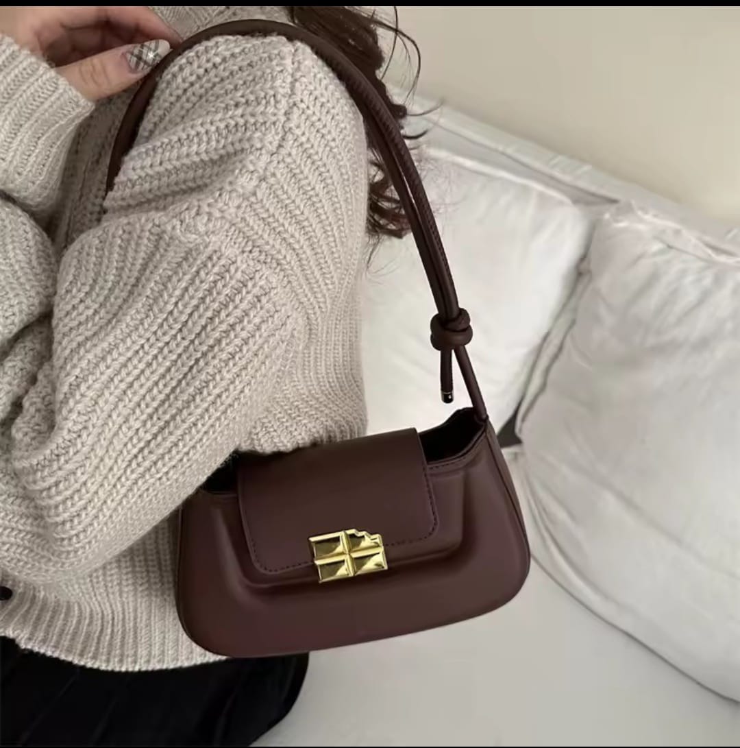 Women’s PU Leather Flap Crossbody Bag Elegant Shoulder Satchel