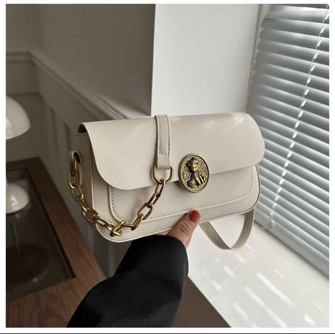 Vintage French Style Women’s Shoulder Bag – Minimalist European Crossbody Handbag