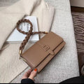 Solid Color Mini Crossbody Sling Bag for Women – Braided Strap Shoulder Handbag