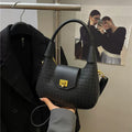 Textured Woven Crescent Crossbody Underarm Bag for Women