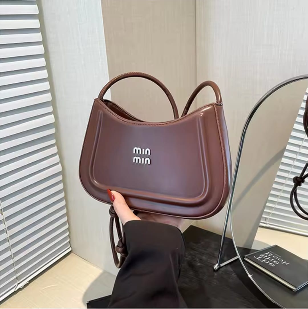 Korean Style Women’s Crescent Crossbody Shoulder Bag – High-End Fashion Handbag