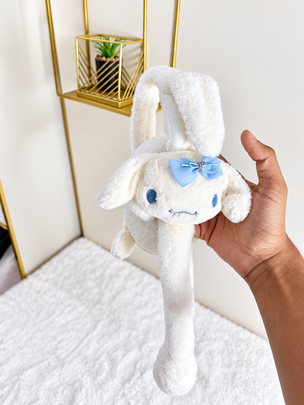 Bunny Hug Kids’ Fluffy Rabbit Ear Earmuffs
