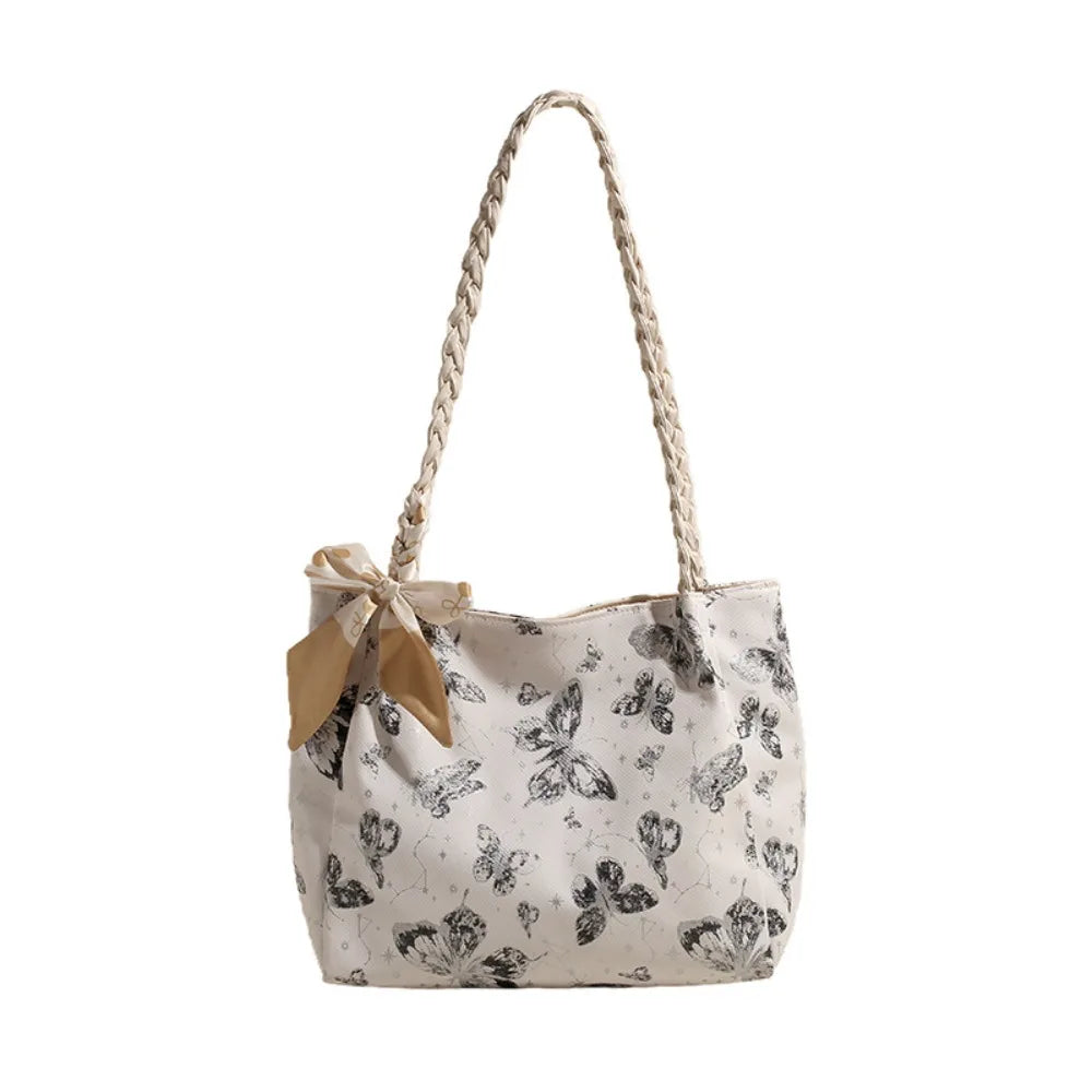 Fashion Print PU Large Capacity Shoulder Tote Bag for Women