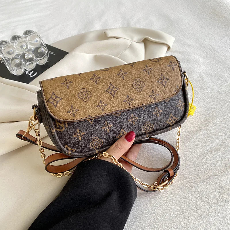 Luxury Women’s PU Leather Shoulder & Crossbody Bag – Designer Handbag