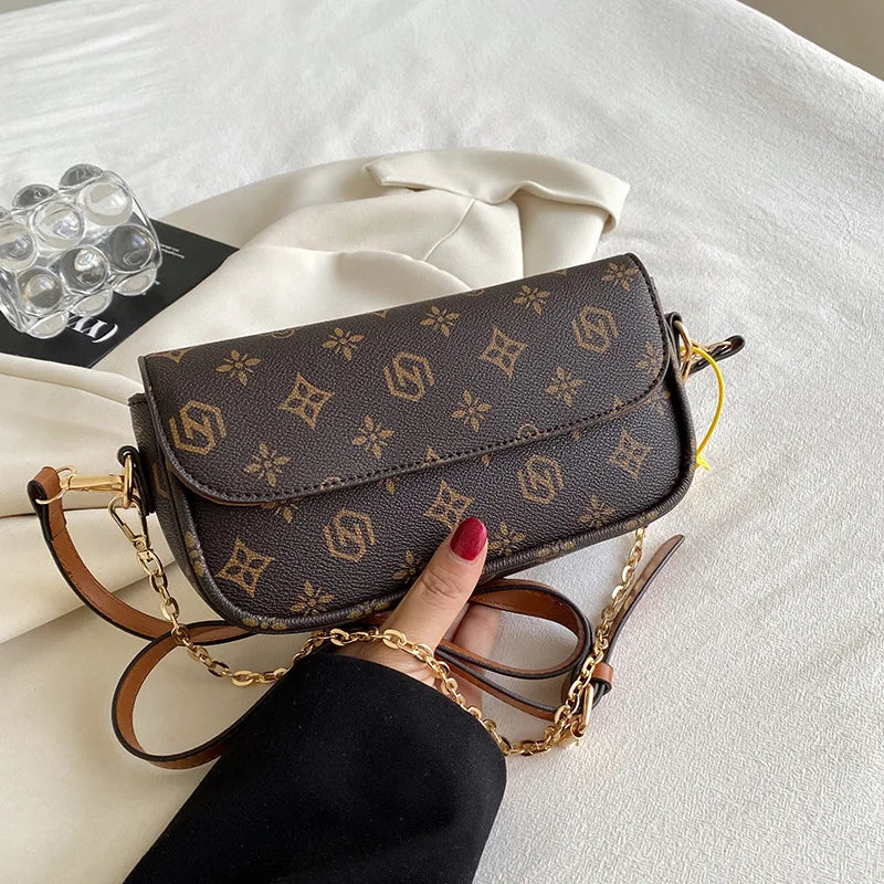 Luxury Women’s PU Leather Shoulder & Crossbody Bag – Designer Handbag