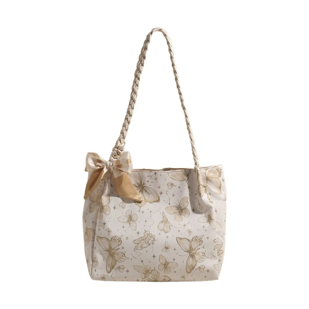 Fashion Print PU Large Capacity Shoulder Tote Bag for Women