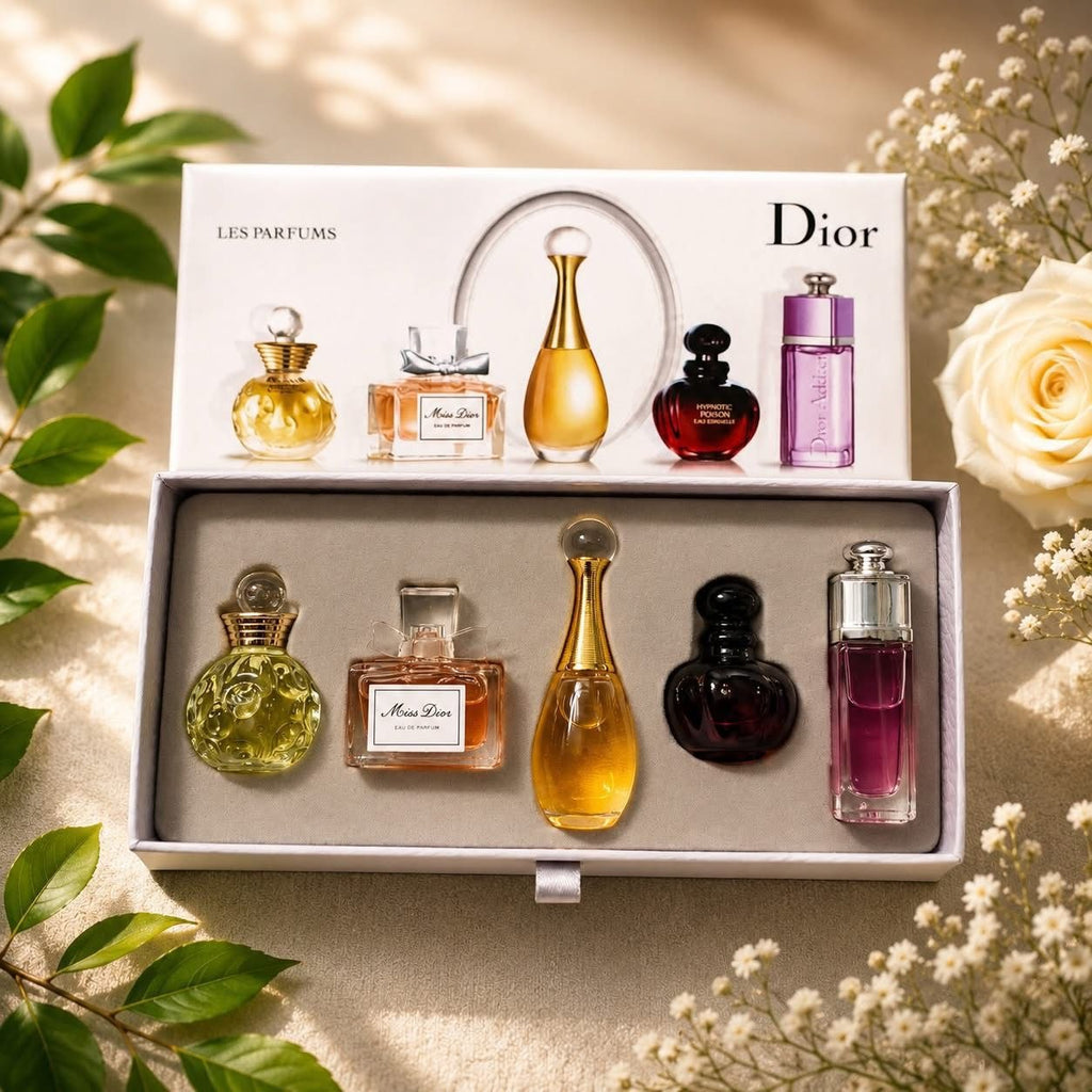 Dior 5 in 1 Perfume Gift Set – Luxury Mini Fragrance Collection